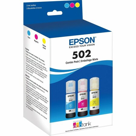 EPSON AMERICA PRINT Dye Cmy Ink Bottle Combo Snsor T502520S